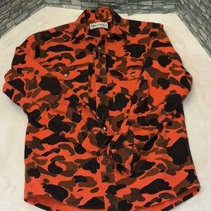 Camouflage button down flannel
